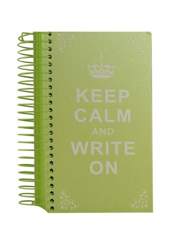 دفتر ملاحظات 150 ورقة بطبعة Keep clam and write on