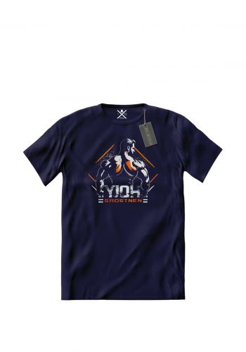 تيشيرت رجالي نيلي اللون من مستر بلاك Mr Black Men's T-shirt
