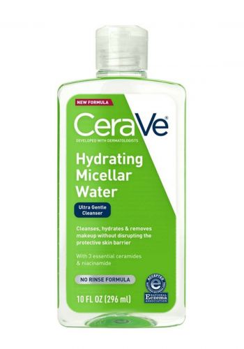 منظف ​​مرطب للوجه ومزيل مكياج العيون 296 مل من سيرافي Cerave Micellar