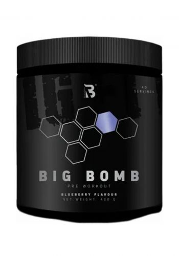 مشروب الطاقة قبل التمرين بنكهة التوت 400 غم من بك فت Big Fit Big Bomb Pre Workout BlueBerry Flavour