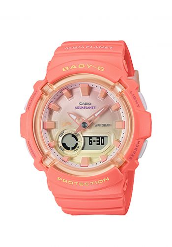 ساعة جي شوك نسائية وردي اللون من كاسيو Casio G-SHOCK BGA-280AQ-4ADR Watch