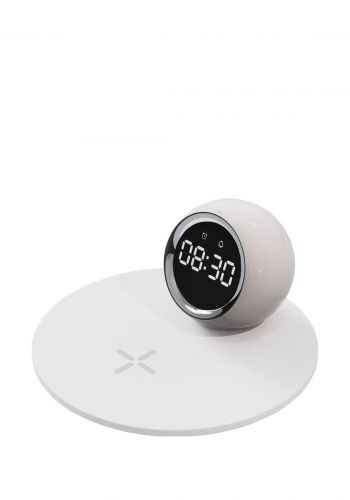 ساعة بإضاءة ليلية وشاحن لاسلكي ومكبر صوت بلوتوث Wiwu WI-W017  Night Light Wireless Charging Clock Bluetooth Speaker