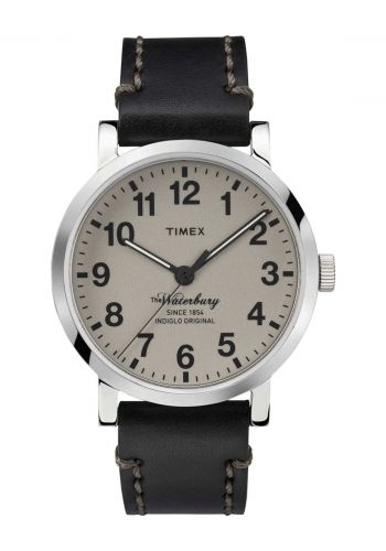 ساعة رجالية من تايمكس Timex TW2P58800 Men's  Leather Strap Analog Watch