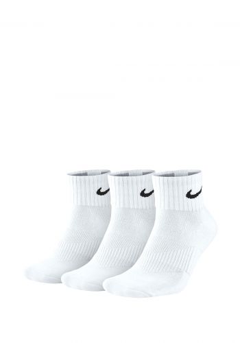 ‎سيت جوارب رياضية بيضاء اللون من نايك Nike NKSX4926-101 socks
