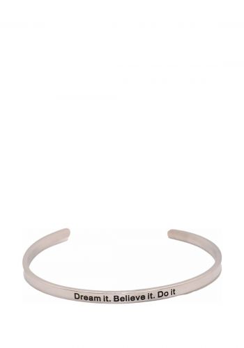 سوار معدني مناسب لكلا الجنسين من زك زاك Zig Zag Metal Bracelet