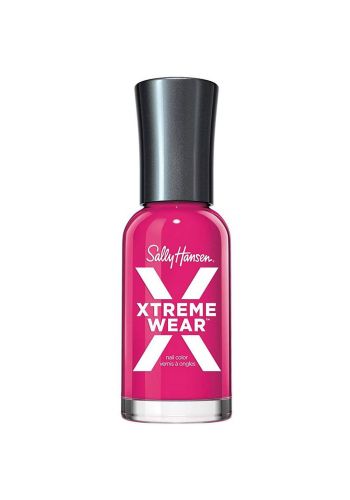 94087 Sally Hansen Hard As Nails Xtreme Wear 320 Fuchsia Power Nail Polish for Women Pink Without Glitter 