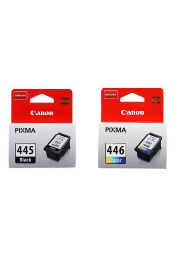Canon 445 Black And Canon 446 Tricolor Ink Cartridge Set