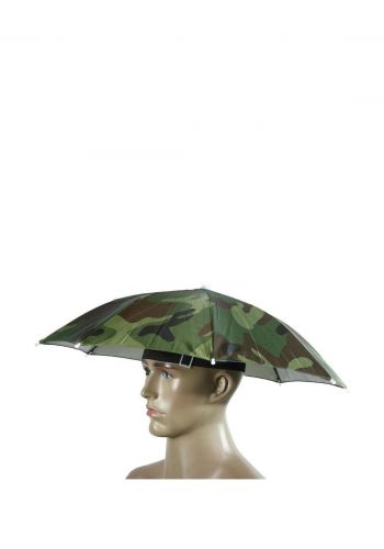 مظلة قبعة للرأس للحماية من الشمس بتصميم مموه  Umbrella Hat Sun Shade