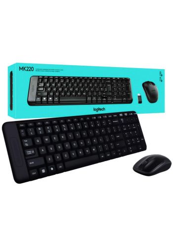 Logitech MK220  Arabic keyboard RF Wireless Black