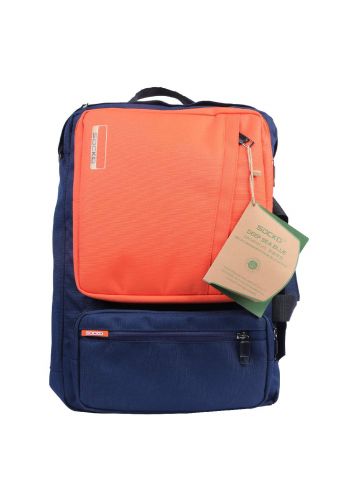 Socko Laptope Bag Orange/Indigo