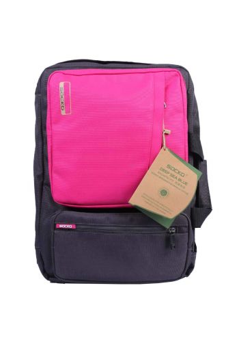 Socko Laptope Bag Pink/Black