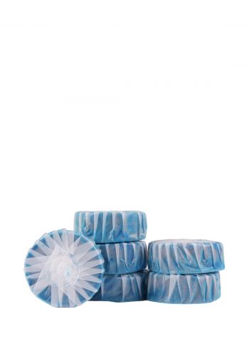 قراص تنظيف المراحيض ذو الفقاعات الزرقاء والبيضاء 6 *50 غرام من ميني كود Minigood Blue and white bubble toilet cleaner
