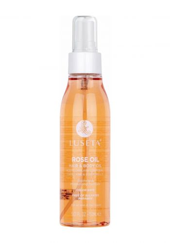 زيت للجسم والشعر بخلاصة زيت الورد 150 مل من لوسيتا Luseta Hair & Body Oil