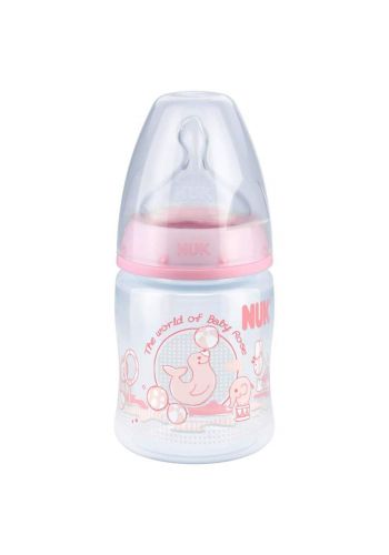 NUK First Choice Tuttipullo 150ml Baby Rose & Blue (0 - 6 ) mرضاعة اطفال 