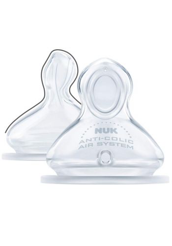 NUK First Choice Anti-Colic Silicone Teat for 0 To 6 Months