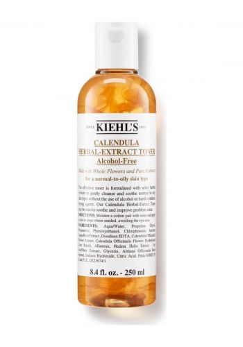 تونر تنظيف المسام للبشرة  250 مل من كيلز Kiehl's Calendula Herbal Extract Alcohol-Free Toner