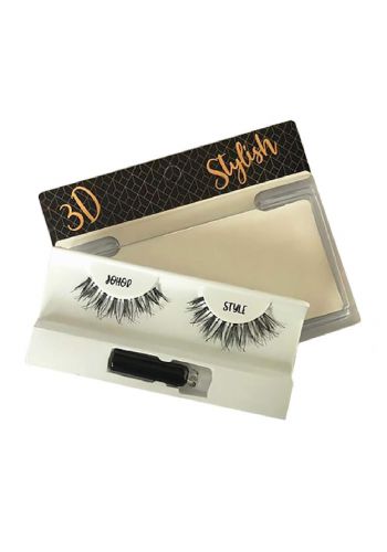 Natural Hair False Lashes In Johor 3D Style with Adhesive Set رموش