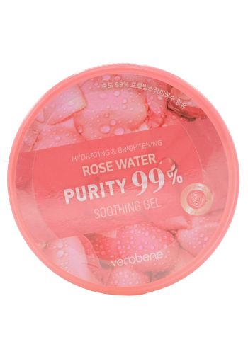 Verobene Hydrating & Brightening Rose Water Purity 99% Soothing Gel 300Ml
