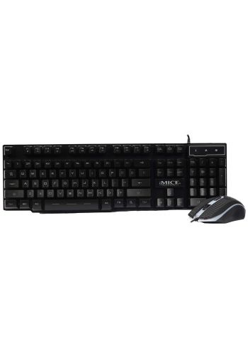 Keyboard And Mouse gaming mechanical Wired KM-680-Black