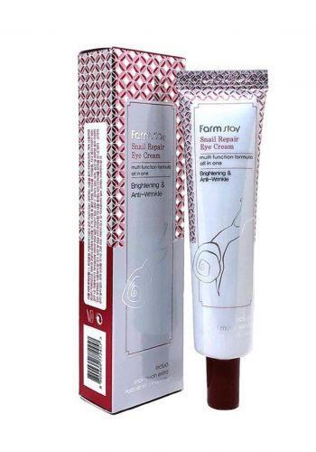 كريم العين بالحلزون  من فارم ستي الكورية FARM STAY Snail Repair Eye Cream