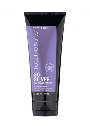(447-0162)Matrix Total Results So Silver Color Obsessed Triple Power Mask 200 ml ماسك للشعر المصبوغ