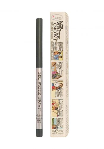 (299-0075)The Balm Mr. Write Now Eye Liner Pencil Dark Grey قلم تحديد