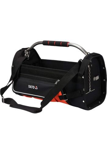 YATO- YT-74373 OPEN TOTE TOOL
BAG 22" WITH S/S
HANDLE
صندوق أدوات مفتوح مقاس 22 بوصة بمقبض أنبوبي و 11 جيبًا