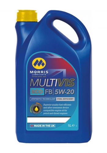 زيت محرك 5 لتر من موريس Morris Lubricants Multivis 5W-20 Engine Oil  