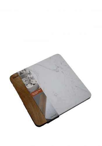 طبق مربع الشكل حجم 260 × 260 ملم من كروف Kroff HB8545KT Wood Marble Platter	

