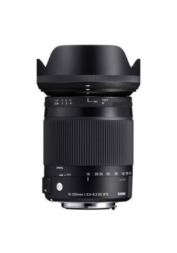 Sigma 18-300 mm F /3.5- 6.3 DC Marco OS HSM Contenporary lens for Canon & Nikon عدسة سيكما المعاصرة 300 ملم