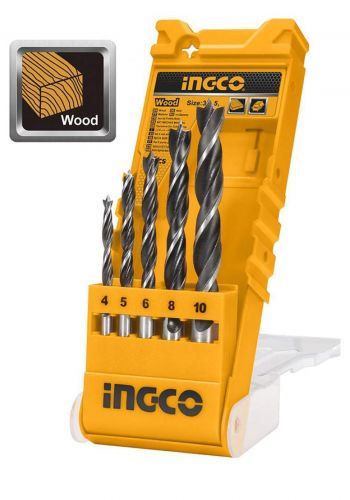 Ingco - akd5058   5pcs Wood Drill Bit Set  مجموعة رؤوس المثقاب الخشبية 5 قطع