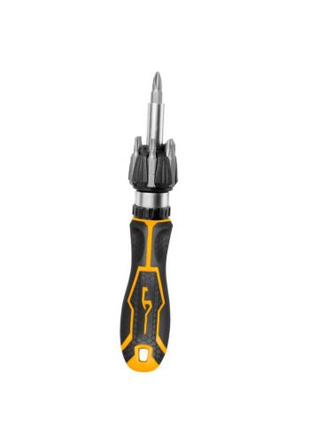  Ingco AKISD0808 - 8Pcs Ratchet Screwdriver Set درنفيس لقمة+ ملحقات 8 قطع