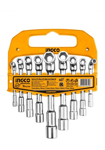 Ingco - laswt0901  L-Angled socket wrench set  طقم مفتاح ربط بزاوية على شكل حرف L