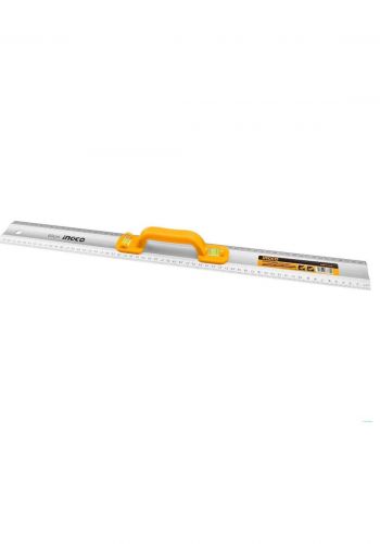 Ingco - har01060  Aluminum ruler 60 cm level measure  مسطرة ألومنيوم 60 سم قياس مستوى
