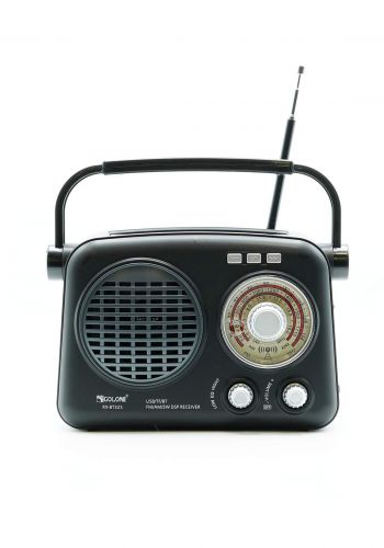 Golon RX-BT32s Solar Powered Radio - Black راديو