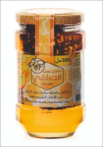 Eucalyptus Honey With Honeycomb 300Ml عسل ازهار اشجار الكالبتوز بالشمع 