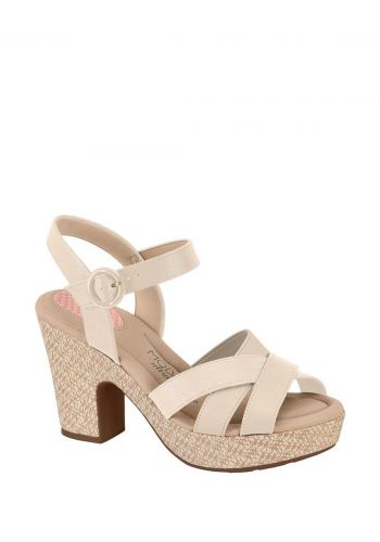   حذاء   نسائي كعب عالي طبي باللون الاوف وايت من موداري Modare Women Sandal