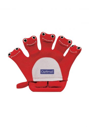 Optimal Kids Bath Scrubber (0-6m) red  ليفة استحمام للاطفال
