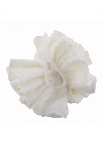 Optimal Bamboo Fiber Baby Bath Sponge  (0-6) white ليفة الاستحمام للاطفال 
