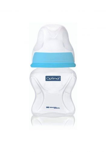 Optmial Slim Waist Water Bottle (0-6m)60 Ml Blue  رضاعة بلاستيك للاطفال