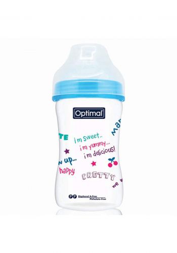 Optmial P.P Extra Wide Neck Feeding Bottle (6-18m) 240Ml  رضاعة للاطفال