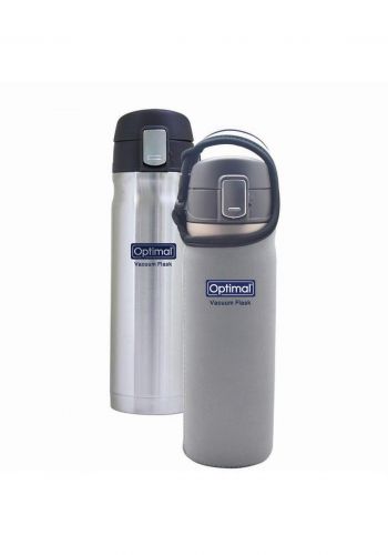 Optimal  Stainless Steel Vacum Flask 480ml  gray ترمس حافظ للحرارة 