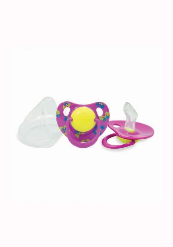 Optmial Orthodontic Nipple Silicone Pacifier With Cover (6-18m) لهاية للاطفال