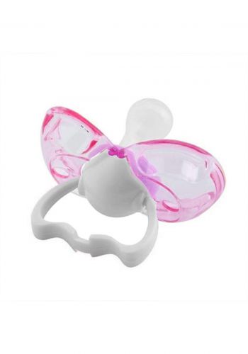 Optimal Dust Free Pacifier Silicone Pacifiers With Cover (6-18m) pink لهاية للأطفال