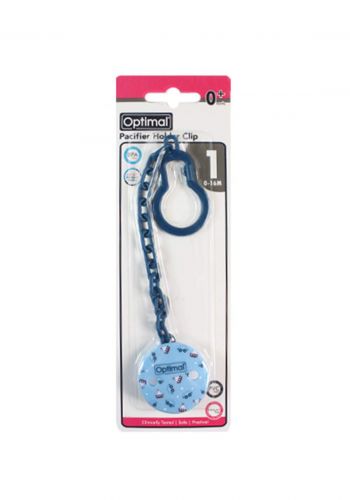 Optimal Pacifier Holder Clip blue سلسلة لهاية للأطفال