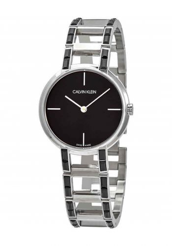 ساعة للنساء بسوار فولاذي ذهبي اللون من كالفن كلاين Calvin Klein K8NX3UB1 Women's Watch  