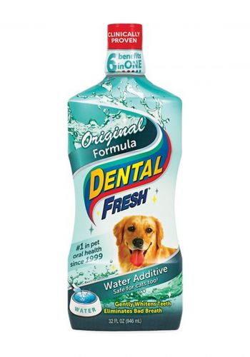 معطر فموي للكلاب 946 مل Dental Fresh Dog Original Formula