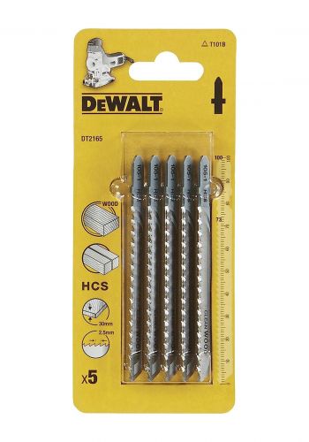  سيت شفرات منشار 30 ملم 5 قطع من ديوالت  Dewalt ‎DT2165-QZ HCS Jigsaw blade  
