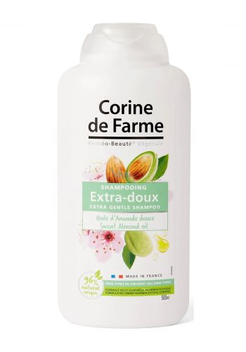 شامبو لتنعيم الشعر بزيت اللوز الحلو 500مل من كورين دي فارم Corine De Farme Almond Oil Extra Gentle Shampoo For All Hair Types