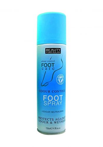 Beauty Formulas Odor Control Foot Spray   بخاخ الأحذية 150 مل من بيوتي فورميولاس 
